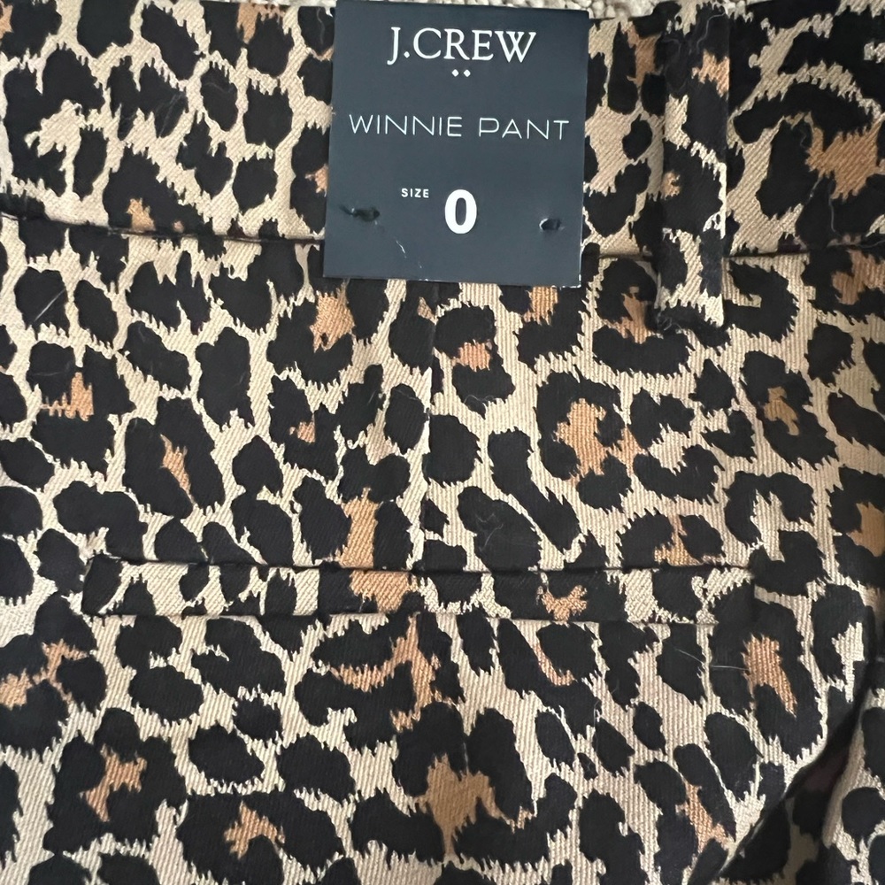J Crew Winnie Pant leopard Women pant 0
